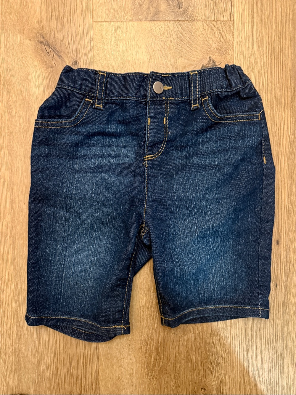 The Children's Place Dark Blue Denim Pull-On Shorts
